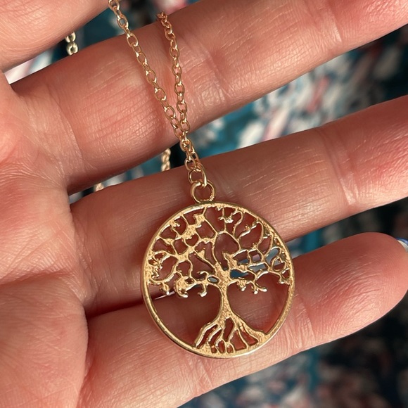 14k rose gold TREE OF LIFE necklace - Picture 6 of 8